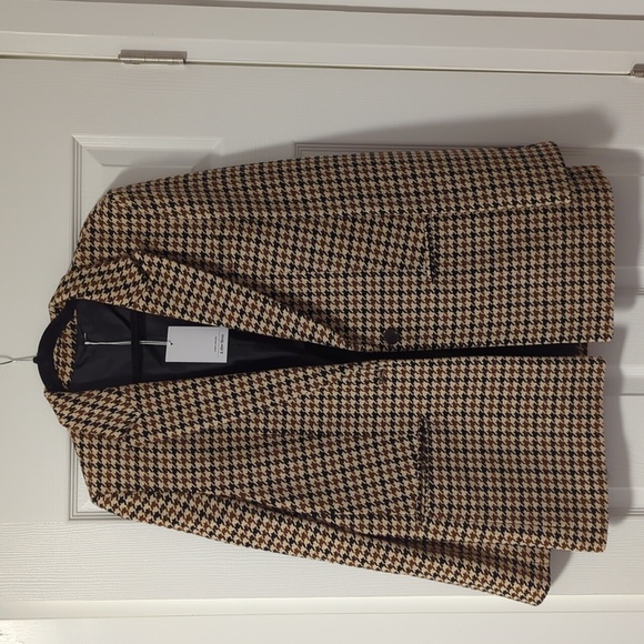 BNWT & Other Stories Wool Houndstooth Blazer - Picture 4 of 8